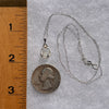 Herkimer Diamond Necklace Sterling Silver #6047-Moldavite Life