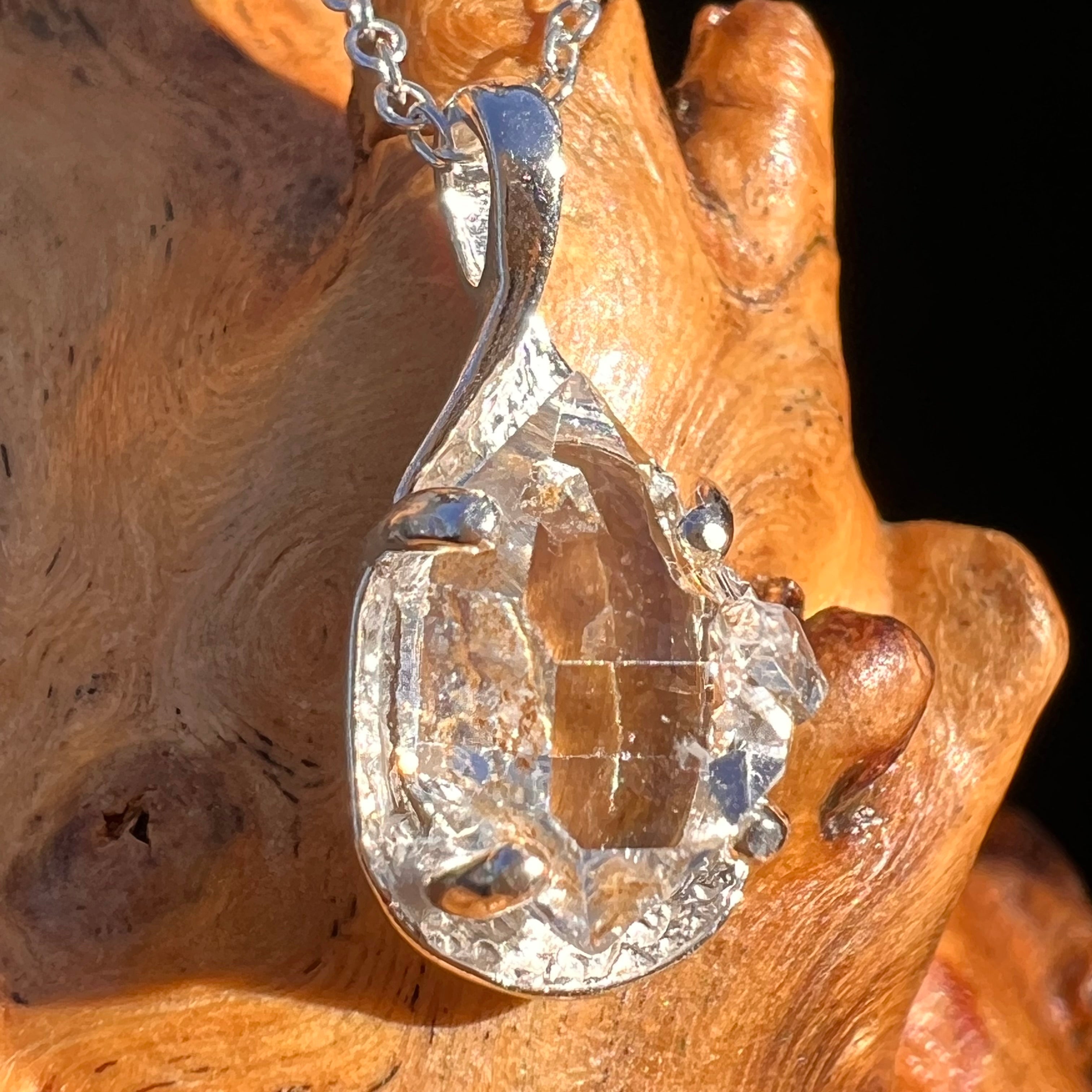 Desert Druzy, Herkimer factory Diamond Pendant 1 3/4