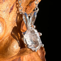 Herkimer Diamond Necklace Sterling Silver #7963-Moldavite Life