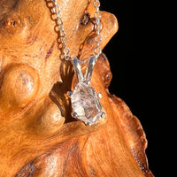Herkimer Diamond Necklace Sterling Silver #7963-Moldavite Life