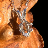 Herkimer Diamond Necklace Sterling Silver #7966-Moldavite Life