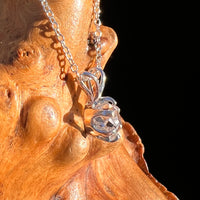 Herkimer Diamond Necklace Sterling Silver #7968-Moldavite Life
