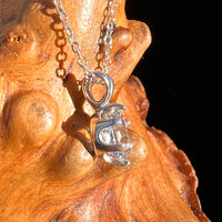 Herkimer Diamond Necklace Sterling Silver #7969-Moldavite Life