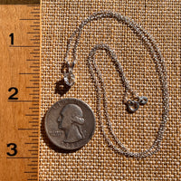 Herkimer Diamond Necklace Sterling Silver #7970-Moldavite Life