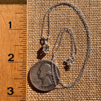 Herkimer Diamond Necklace Sterling Silver #7971-Moldavite Life