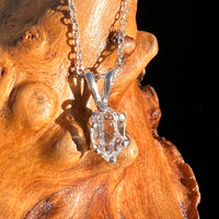 Herkimer Diamond Necklace Sterling Silver #7971-Moldavite Life