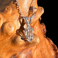 Herkimer Diamond Necklace Sterling Silver #7973-Moldavite Life