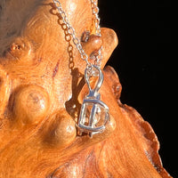 Herkimer Diamond Necklace Sterling Silver #7973-Moldavite Life