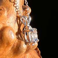 Herkimer Diamond Necklace Sterling Silver #7974-Moldavite Life