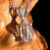 Herkimer Diamond Necklace Sterling Silver #7976-Moldavite Life