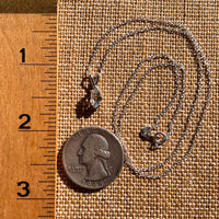 Herkimer Diamond Necklace Sterling Silver #7978-Moldavite Life