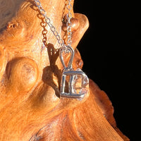 Herkimer Diamond Necklace Sterling Silver #7982-Moldavite Life