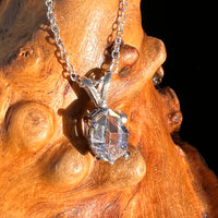 Herkimer Diamond Necklace Sterling Silver #7982-Moldavite Life