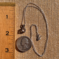 Herkimer Diamond Necklace Sterling Silver #7983-Moldavite Life