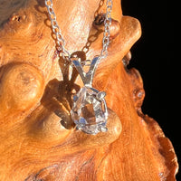 Herkimer Diamond Necklace Sterling Silver #7986-Moldavite Life