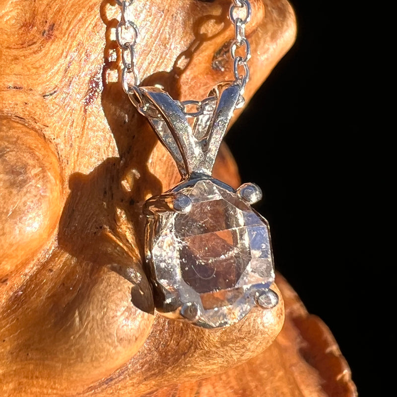 Herkimer Diamond Necklace Sterling Silver #7987-Moldavite Life