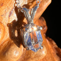Herkimer Diamond Necklace Sterling Silver #7988-Moldavite Life