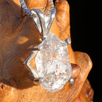 Herkimer Diamond Pendant Sterling Silver #6035-Moldavite Life