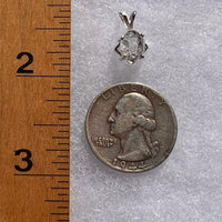 Herkimer Diamond Pendant Sterling Silver #6041-Moldavite Life