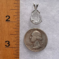 Herkimer Diamond Pendant Sterling Silver #6067-Moldavite Life