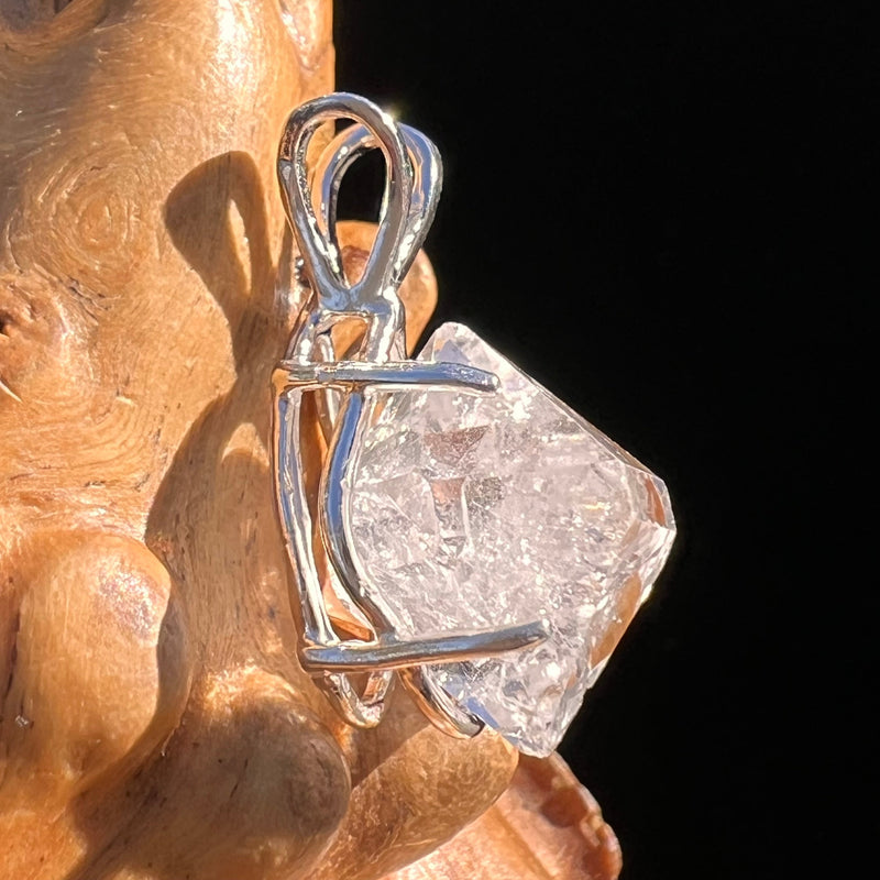 Herkimer Diamond Pendant Sterling Silver #6070-Moldavite Life