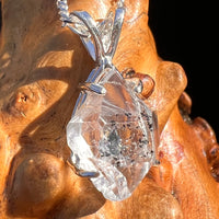 Herkimer Diamond Pendant Sterling Silver #6071-Moldavite Life