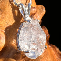 Herkimer Diamond Pendant Sterling Silver #6079-Moldavite Life