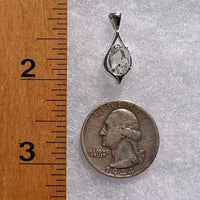 Herkimer Diamond Pendant Sterling Silver #6088-Moldavite Life