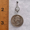 Herkimer Diamond Pendant Sterling Silver #6089-Moldavite Life