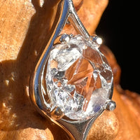 Herkimer Diamond Pendant Sterling Silver #6090-Moldavite Life