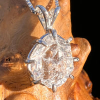 Herkimer Diamond Pendant Sterling Silver #6096-Moldavite Life