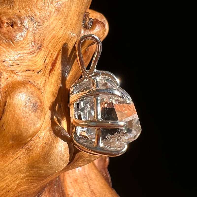 Herkimer Diamond Pendant Sterling Silver #6124-Moldavite Life