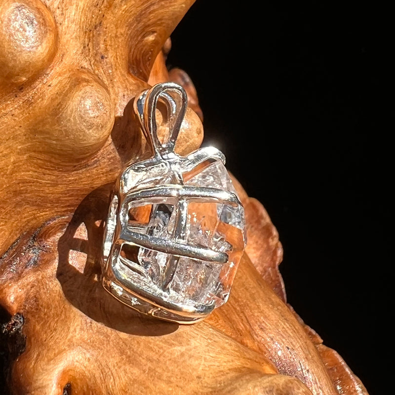 Herkimer Diamond Pendant Sterling Silver #6128-Moldavite Life