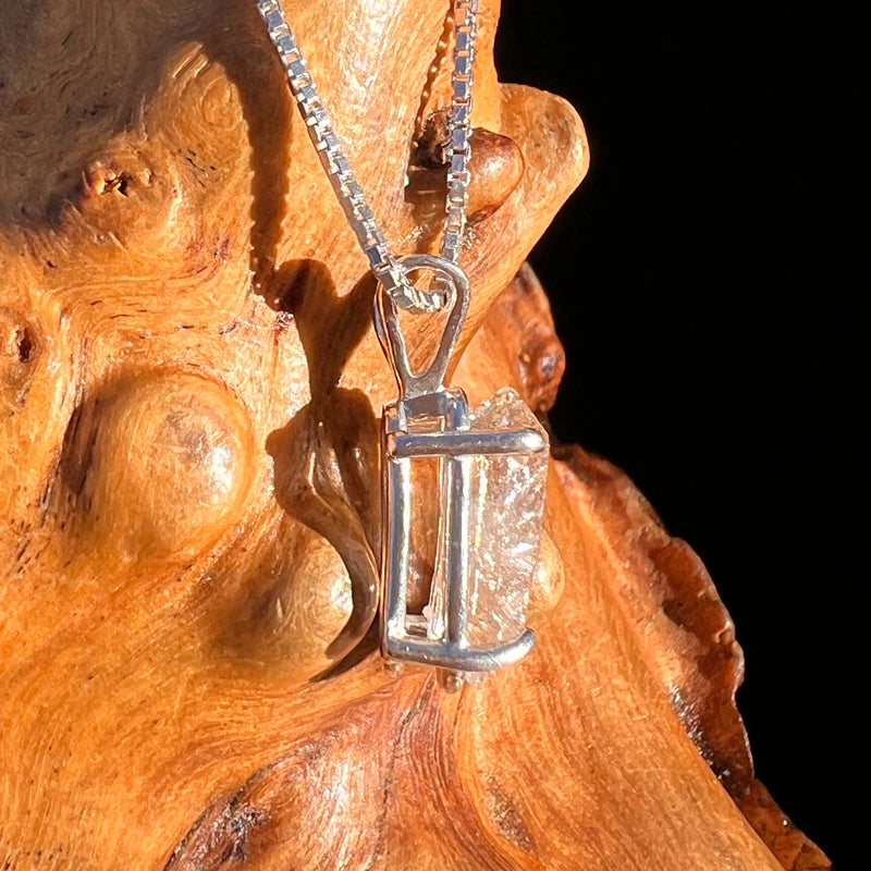 Herkimer Diamond Pendant Sterling Silver #7979-Moldavite Life