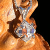 Herkimer Diamond Pendant Sterling Silver #7989-Moldavite Life