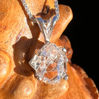 Herkimer Diamond Pendant Sterling Silver #7990-Moldavite Life