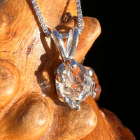 Herkimer Diamond Pendant Sterling Silver #7992-Moldavite Life