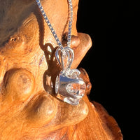 Herkimer Diamond Pendant Sterling Silver #7992-Moldavite Life