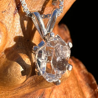 Herkimer Diamond Pendant Sterling Silver #7993-Moldavite Life
