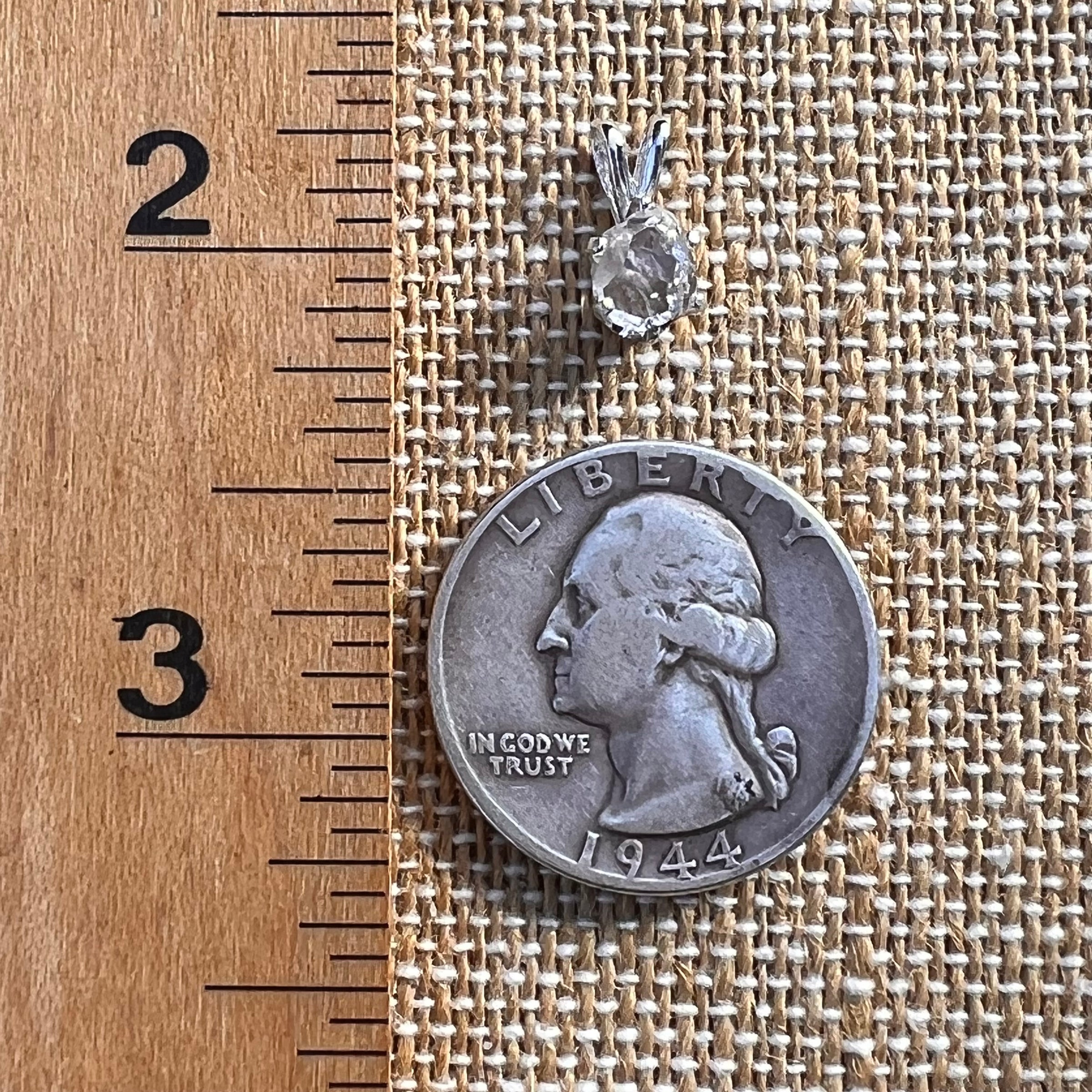 Herkimer Diamond Pendant Sterling Silver #7994-Moldavite Life