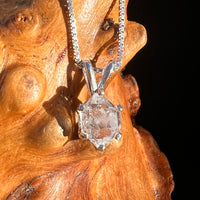 Herkimer Diamond Pendant Sterling Silver #7998-Moldavite Life