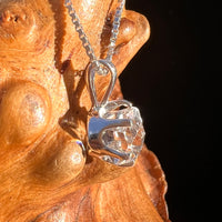 Herkimer Diamond Pendant Sterling Silver #8000-Moldavite Life