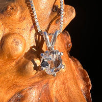 Herkimer Diamond Pendant Sterling Silver #8000-Moldavite Life