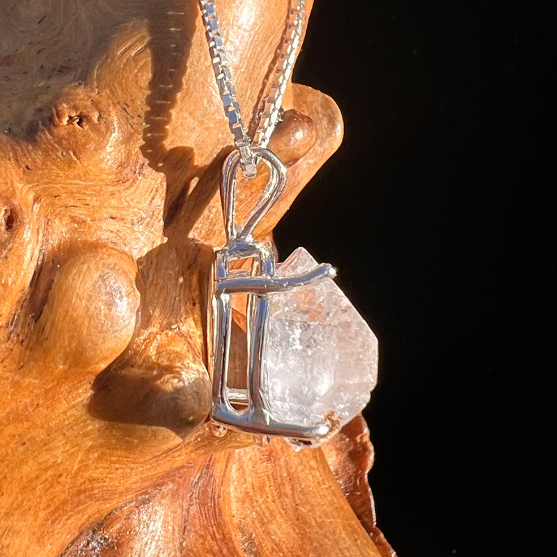 Herkimer Diamond Pendant Sterling Silver #8002-Moldavite Life
