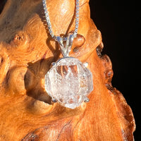 Herkimer Diamond Pendant Sterling Silver #8002-Moldavite Life