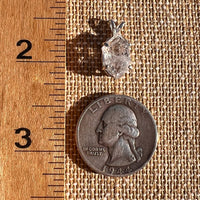 Herkimer Diamond Pendant Sterling Silver #8003-Moldavite Life