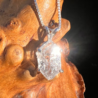 Herkimer Diamond Pendant Sterling Silver #8003-Moldavite Life
