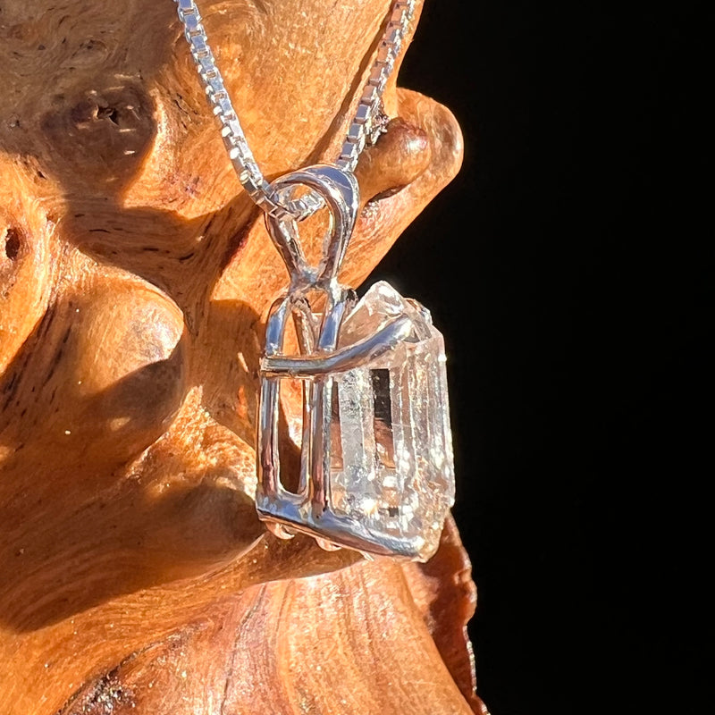 Herkimer Diamond Pendant Sterling Silver #8004-Moldavite Life