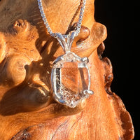 Herkimer Diamond Pendant Sterling Silver #8004-Moldavite Life