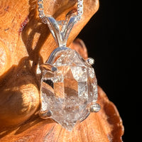 Herkimer Diamond Pendant Sterling Silver #8006-Moldavite Life